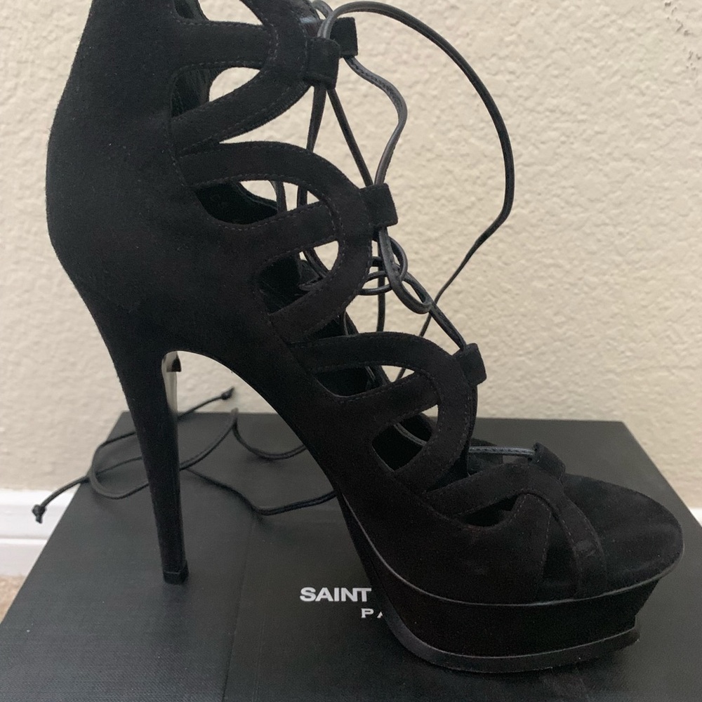 Black Saint Laurent Tribute Sixteen 38.5 - Picture 3 of 6
